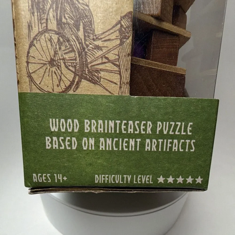 Project Genius True Genius Pagoda Wood Brain Teaser Puzzle, Recommended 14+